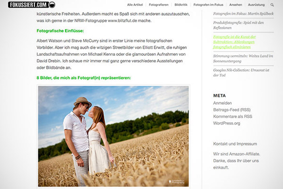 Screenshot Fokussiert.com